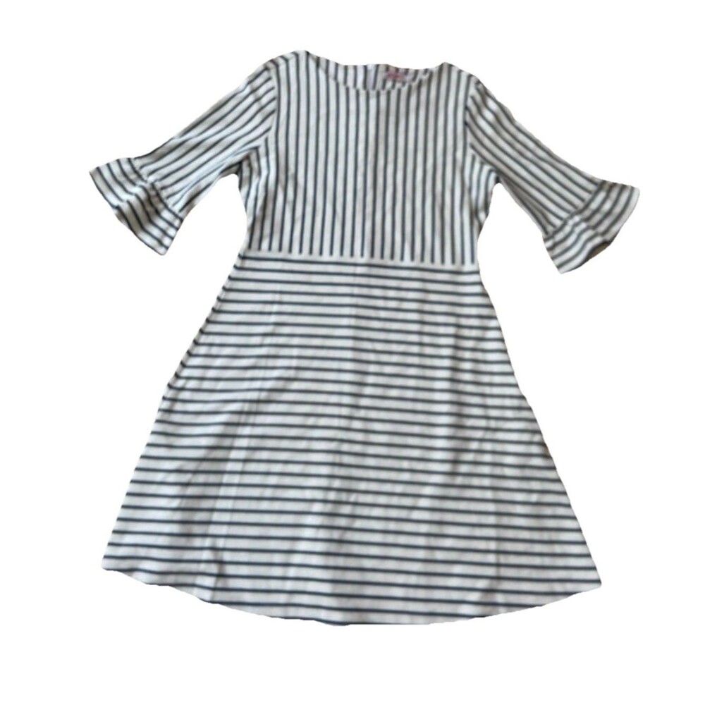 Cath Kidston London Nautical Striped Ponte Dress Stretch Knit Modern Vintage NWT